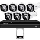 Kit CFTV 7 Câmeras IP Intelbras NVD 1408P HD 500GB