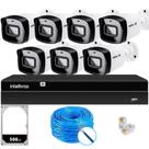 Kit CFTV 7 Câmeras IP Vipc 1230B Intelbras NVD 1408P HD 500GB