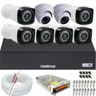 Kit cftv 8 câmeras de segurança infravermelho Full hd Dvr 8ch Intelbras