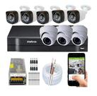 Kit cftv 8 cameras de segurança infravermelho hd + dvr 8ch Intelbras full hd Kit cftv 8 cameras de segurança infravermelho hd + dvr 8ch Intelbras full hd
