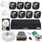 Kit Cftv 8 Câmeras Full Hd 1080p 2mp Dvr Intelbras Mhdx 8ch c/hd