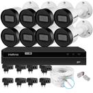 Kit Cftv 8 Câmeras Ip Intebras 1130b Poe Nvd Intelbras 1408