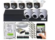 Kit Cftv 8 Câmeras Segurança Full Hd 1080p Dvr Mhdx Intelbras