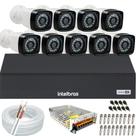 Kit Cftv 9 Câmeras Segurança Full Hd infravermelho Dvr Intelbras 1116c