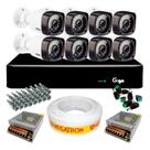 Kit CFTV completo com 8 Câmeras