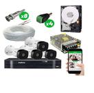 Kit Cftv Intelbras 4 Câmeras Vhc 1120b Hd 720p Dvr Mhdx Kit Cftv Intelbras 4 Câmeras Vhc 1120b Hd 720p Dvr Mhdx