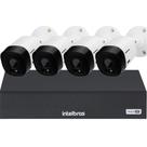 Kit Cftv Intelbras 4 Câmeras Vhl 1120b Dvr Mhdx 4 canais Full hd