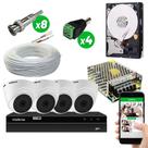 Kit cftv intelbras 4 câmeras vhl 1120d hd 720p dvr mhdx1204 Kit cftv intelbras 4 câmeras vhl 1120d hd 720p dvr mhdx1204