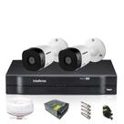 Kit CFTV Intelbras com 2 Câmeras Bullet 720p DVR 4 Canais Kit CFTV Intelbras com 2 Câmeras Bullet 720p DVR 4 Canais