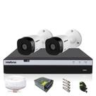Kit CFTV Intelbras HD 2 Câmeras 1120B DVR MHDX 3104