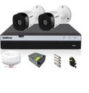 Kit CFTV Intelbras HD 2 Câmeras VHC 1120B DVR MHDX 3104 S/HD Kit CFTV Intelbras HD 2 Câmeras VHC 1120B DVR MHDX 3104 S/HD