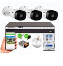 Kit CFTV Intelbras HD 3 Câmeras VHC 1120B DVR MHDX 3004c C/HD 500gb