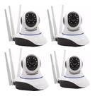 Kit CFTV Sem Fio 4 Câmeras Wifi HD 720p Robo Wireless - INOVA
