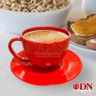 Kit Cha Capuccino180ml Mesa posta 6 Xicaras e 6 Pires Redondos ( Plastico) VERMELHO Kit Cha Capuccino180ml Mesa posta 6 Xicaras e 6 Pires Redondos ( Plastico) VERMELHO