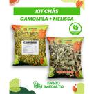 Kit Chá de Camomila + Melissa (Erva-Cidreira) 100% Natural