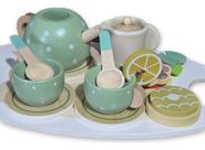 Kit Chá E Café Casinha Madeira - Cozinha Brinquedo