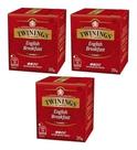 Kit Chá Twinings Preto English Breakfast 20g - 3Unidades