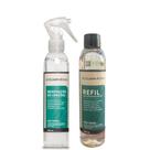 Kit Chá Verde Aromatizador de Lençóis + Refil Difusor de Varetas 200ml - Acqua Aroma Kit Chá Verde Aromatizador de Lençóis + Refil Difusor de Varetas 200ml - Acqua Aroma