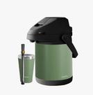 Kit Chacal Garrafa 2,5l Bomba Cuia 200ml Inox Verde Oleo - Lançamento