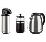 Kit Chaleira Jarra Elétrica 1,8 220v + Garrafa Térmica 1,8 Verona + Prensa Francesa 650ml