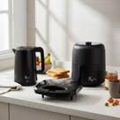 Kit Chaleira Modern Preta 1,5L + Fritadeira Elétrica Petit 2,6L + Sanduicheira Grill - KOTI - 110V