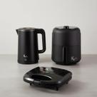 Kit Chaleira Modern Preta 1,5L + Fritadeira Elétrica Petit 2,6L + Sanduicheira Grill - KOTI - 220V