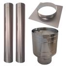 Kit chaminé 5pol inox 304 2M C/ adaptador e chapeu canhão