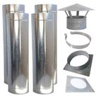 Kit Chaminé 7Pol 4M Chapeu Chines/Adapta/Acabam/Abraçadeir