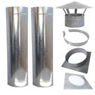 Kit Chaminé 8Pol 2M Chapeu Chines Adapta/Acabam/Abraçadeir