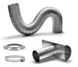 Kit Chaminé em Alumínio com Flexível Corrugado de 3,0mx60mm