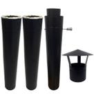 Kit Chaminé Forno Iglu Revestido Lã De Rocha - Forno Pizza