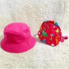 Kit Chapéu Boné Bucket mais Mochila Dupla Face Feminino Moda Praia Infantil Kit Chapéu Boné Bucket mais Mochila Dupla Face Feminino Moda Praia Infantil