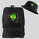 Kit Chapeu Bucket + Mochila Bolsa Masculina Basica Escolar Pega a Visão Estampado Kit Chapeu Bucket + Mochila Bolsa Masculina Basica Escolar Pega a Visão Estampado