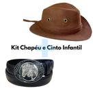 Kit Chapéu e Cinto Country Pai Filho Infantil