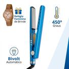 Kit Chapinha Profissional Titanium 450G para Progressiva Sem Frizz + Relógio Feminino Original
