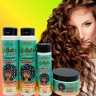Kit Charmelle My Cachos Shampoo 400ml Condicionador 400g Máscara 300g Leave-in 200g Kit Charmelle My Cachos Shampoo 400ml Condicionador 400g Máscara 300g Leave-in 200g