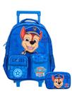 Kit Chase Patrulha Canina Mochila Rodas + Estojo Box 3D