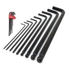 Kit Chave Allen Abaulada Polegada 1/16 3/8 Corneta.