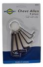 Kit Chave Allen De 1,5mm A 6mm Com 6 Peças Brasfort