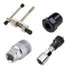 Kit Chave Bike Corrente Extrator Pedivela Movimento Central
