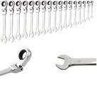 Kit chave boca combinada catraca cabeça flexível 6 à 22mm Kit chave boca combinada catraca cabeça flexível 6 à 22mm