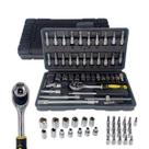 Kit Chave Canhão Catraca 46 Peça Profissional Alta Qualidade