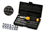 Kit Chave Catraca Articulável Reversível 37 Peças - BOMDER