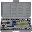 Kit Chave Catraca Canhão Cachimbo Com 40 Peças Soquetes