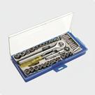 Kit Chave Catraca Reversível Jogo Soquete Com Estojo 40 Peças