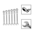 Kit Chave Combinada Catraca Cabeça Articulada 10 A 15mm CRV