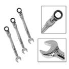 Kit Chave Combinada Catraca Cabeça Articulada 10mm 13mm 15mm
