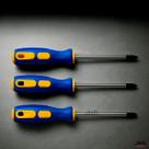 Kit Chave de Fenda e Philips 6 Peças com Haste Longa 22cm e Cabo Ergonômico Resistente