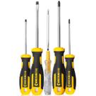 Kit Chave De Fenda E Philips Imantada Cabo Emborrachado 5 Peças