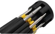 Kit Chave De Fenda Phillips 8 Em 1 Com Lanterna 6 LEDs Portátil